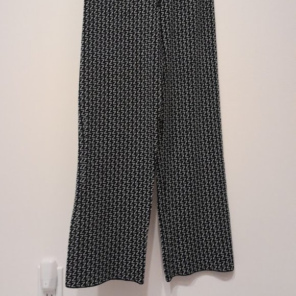 Zara Knit- Navy Pants w/white Z pattern - Picture 1 of 3